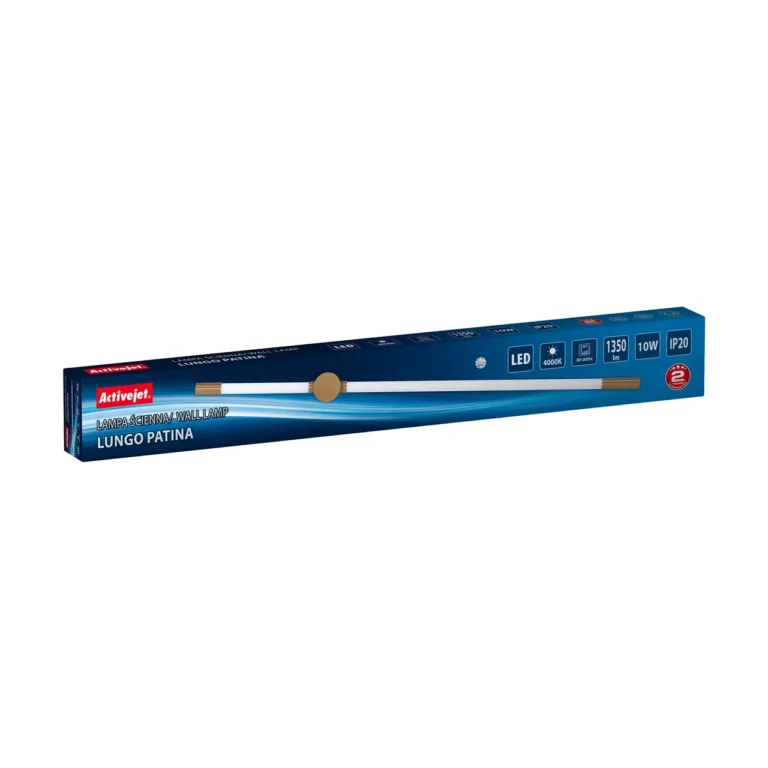 Activejet AJE-LUNGO Patina 900x55 mm 10W LED seinavalgusti 4000K neutraalne valgus siseruumidesse