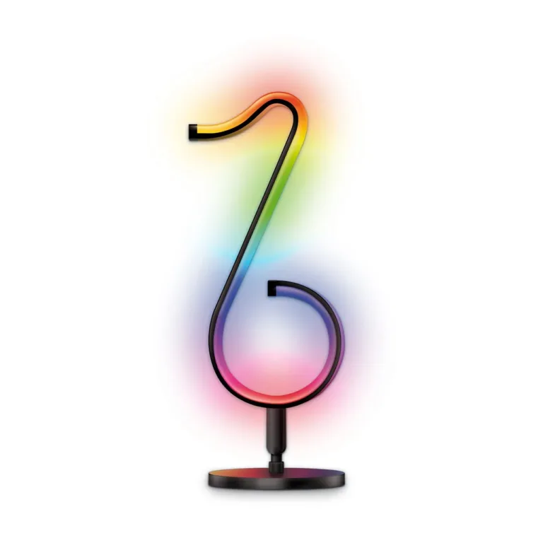 Activejet AJE-MELODY RGB 35 cm must LED muusikalamp Bluetoothiga, puldi ja USB toitega, 350 lm, 7 W plastist