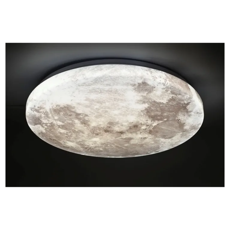 Activejet AJE-MOON 24W 38 cm ümmargune LED laevalgusti, kuu disain, 4000K, PMMA ja metall, siseruumidesse