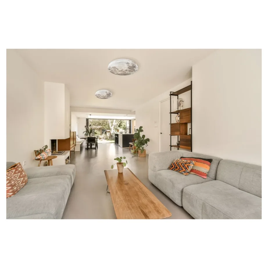 Activejet AJE-MOON 24W 38 cm ümmargune LED laevalgusti, kuu disain, 4000K, PMMA ja metall, siseruumidesse – 4