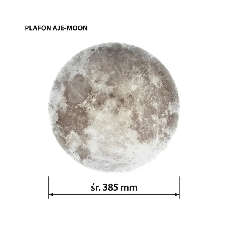 Activejet AJE-MOON 24W 38 cm ümmargune LED laevalgusti, kuu disain, 4000K, PMMA ja metall, siseruumidesse
