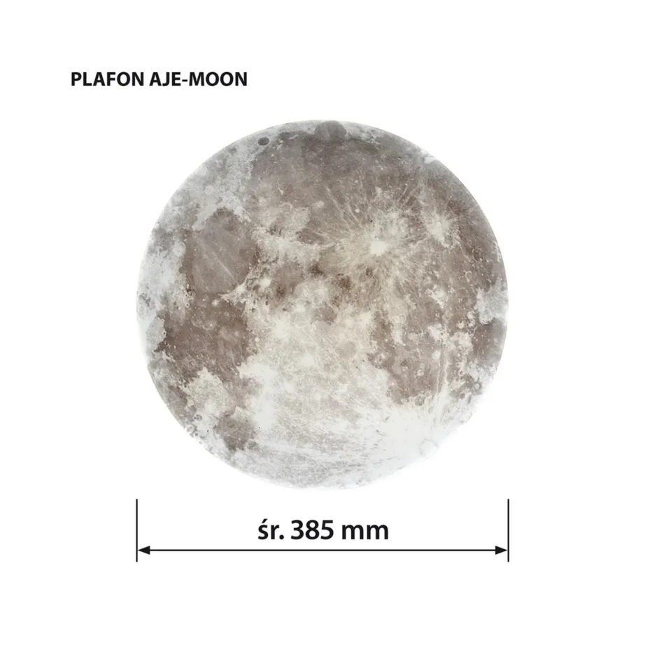 Activejet AJE-MOON 24W 38 cm ümmargune LED laevalgusti, kuu disain, 4000K, PMMA ja metall, siseruumidesse – 6