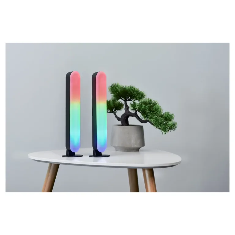 Activejet AJE-MUSIC BAR RGB 3W 40x250 mm must Bluetooth RGB LED-muusikavalgusti kaugjuhtimise ja äpiga