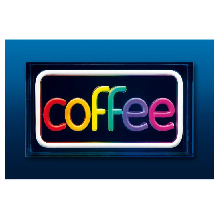 Activejet AJE-NEON COFFEE 30x13 cm värviline USB-neoon LED dekoratiivlamp siseruumi