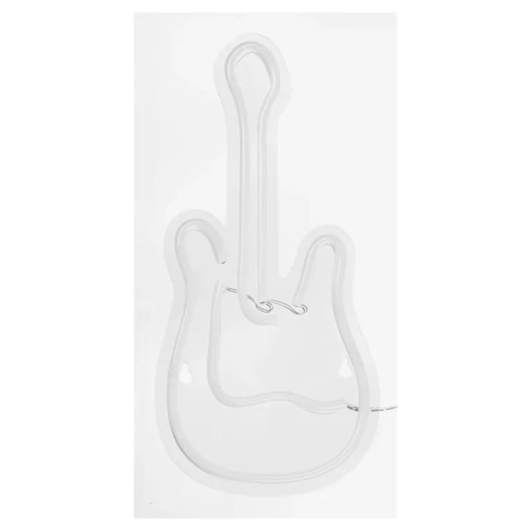Activejet AJE-NEON GUITAR 24x17,6 cm mitmevärviline kitarrikujuline LED-neoonlamp, USB-toite, siseruumidesse