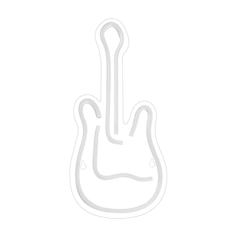 Activejet AJE-NEON GUITAR 24x17,6 cm mitmevärviline kitarrikujuline LED-neoonlamp, USB-toite, siseruumidesse