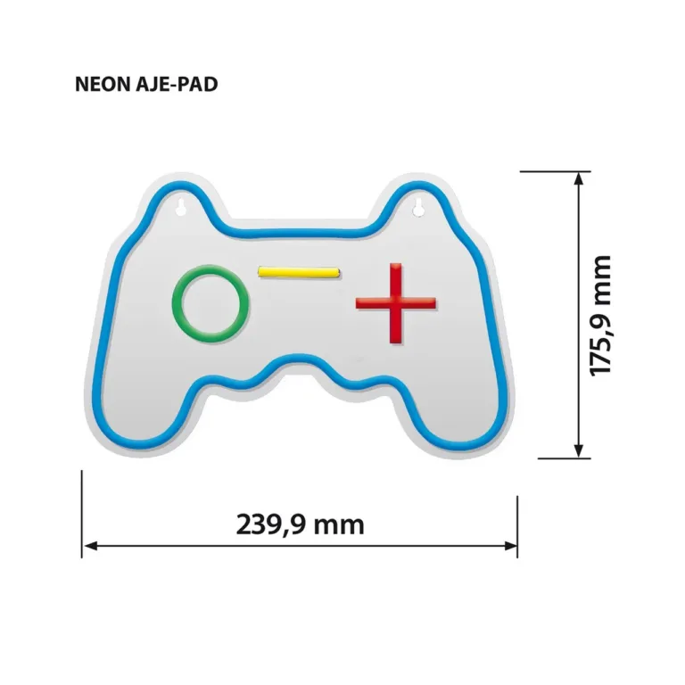 Activejet AJE-NEON PAD USB 340x161,5x20 mm mitmevärviline LED-neoonlamp siseruumidesse
