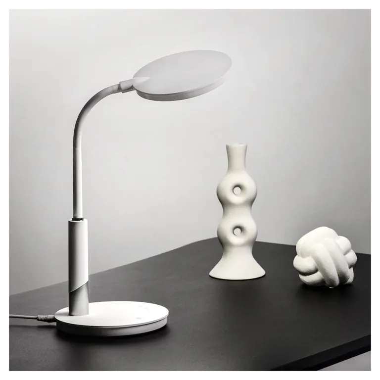 Activejet AJE-RAYA valge 10W 4000K LED laualamp, 179x269x446 mm, modernne tehnopolümeerist korpus