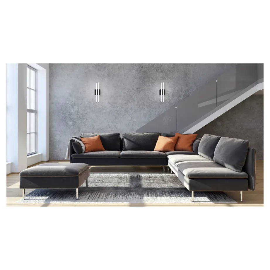 Activejet AJE-SALY 9W 398×112 mm must LED seinavalgusti 3000K 1100 lm siseruumidesse – 2