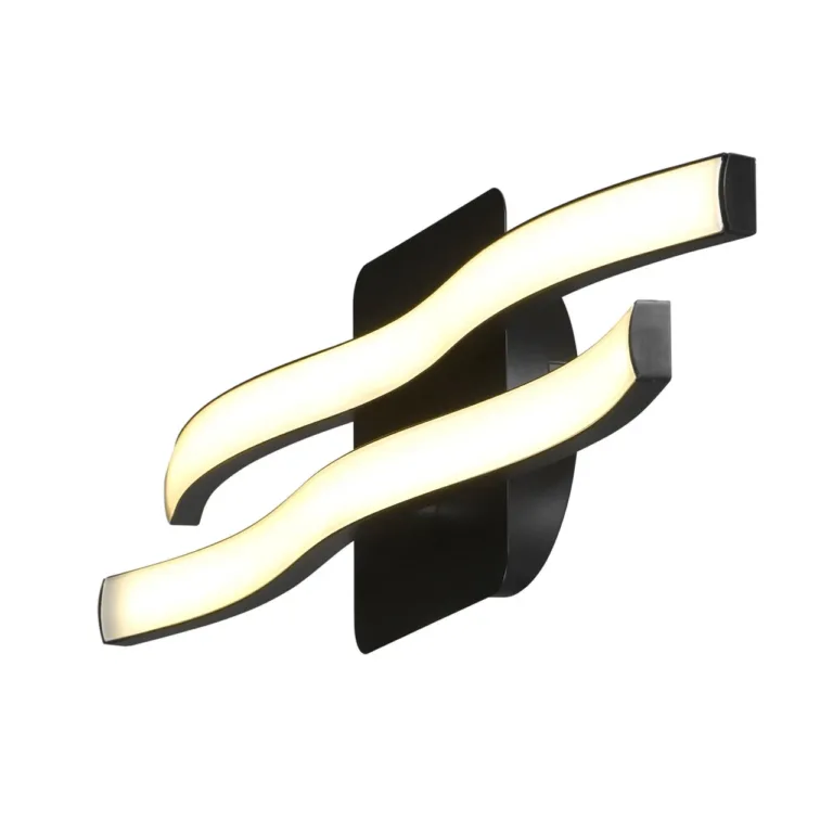 Activejet AJE-SALY 9W 398x112 mm must LED seinavalgusti 3000K 1100 lm siseruumidesse