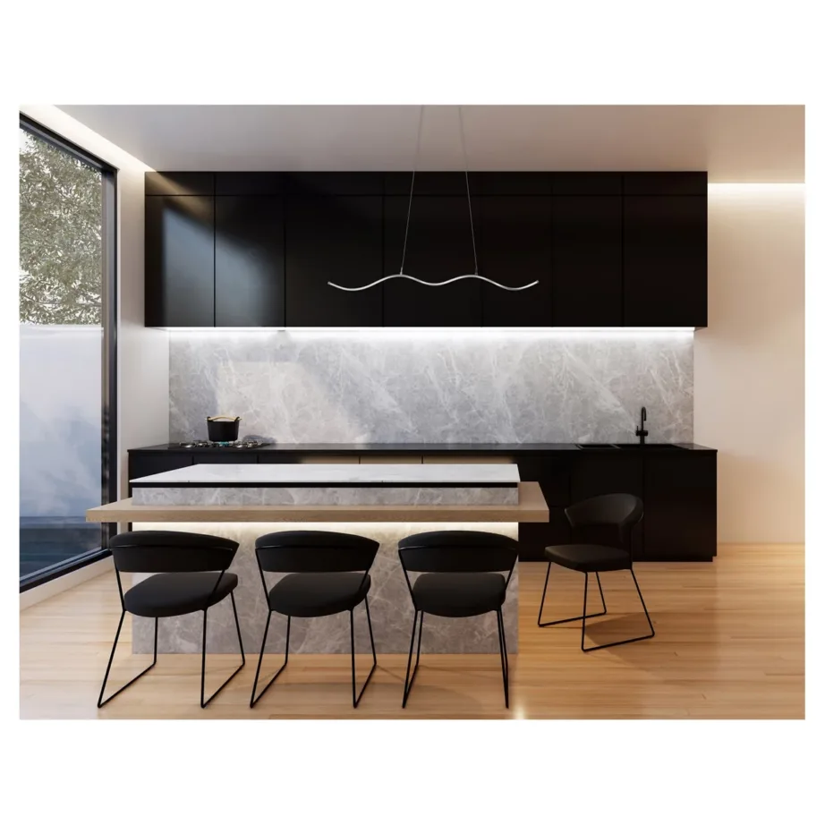 Activejet AJE-SARA 1105 mm hõbedane alumiiniumist LED laevalgusti 14 W, 1690 lm, 4000K siseruumidesse – 2