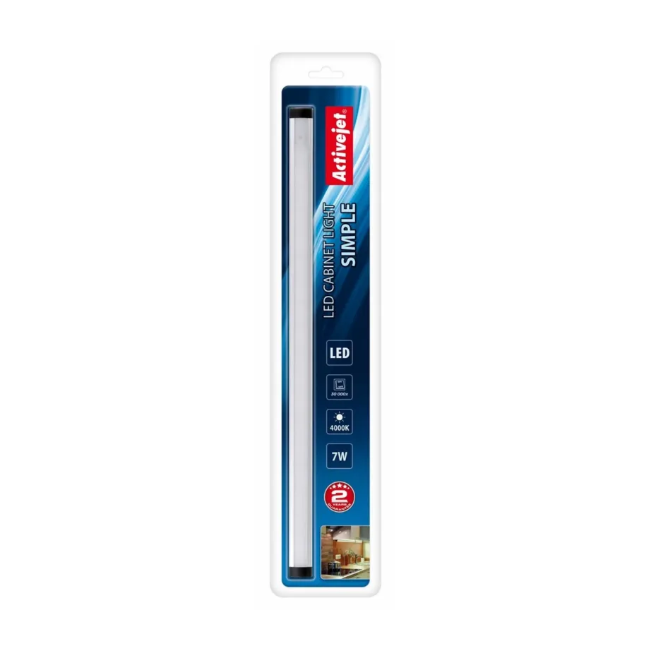 Activejet AJE-SIMPLE 500 mm valge LED kappivalgusti, 7 W, 370 lm, IP20, lülitiga