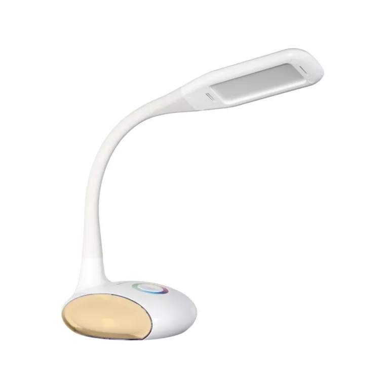 Activejet AJE-VENUS RGB 160x160x530 mm valge LED laualamp RGB alusega, hämardatav, 5 W, USB-port