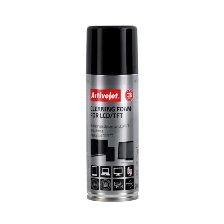 Activejet AOC-104 200 ml puhastusvaht LCD/TFT ekraanidele ja plastpindadele, aerosoolpakendis