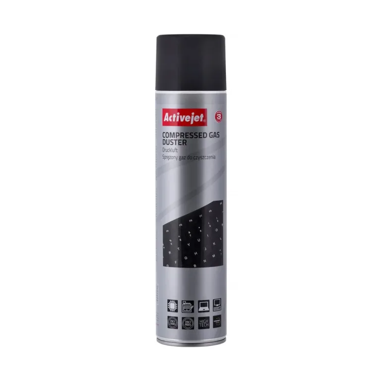 Activejet AOC-201 600 ml must/hõbedane suruõhupuhasti CD/DVD-de puhastamiseks