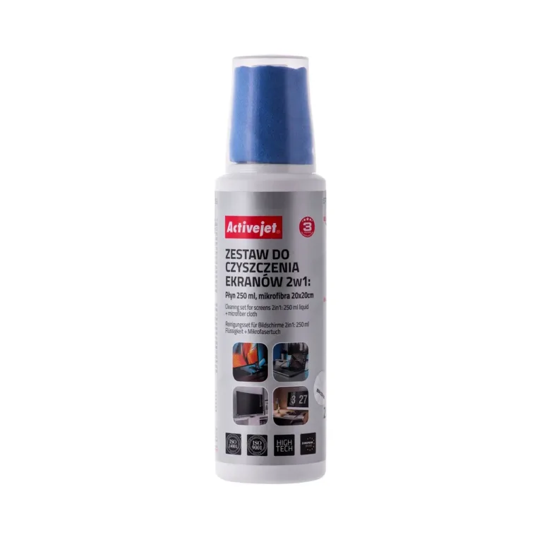 Activejet AOC-269 ekraanipuhastuskomplekt mikrokiudlapiga 250 ml
