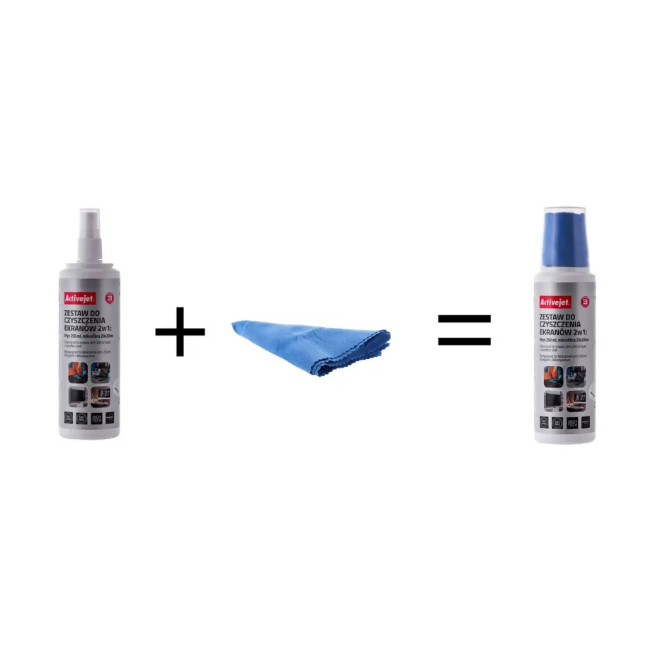 Activejet AOC-269 ekraanipuhastuskomplekt mikrokiudlapiga 250 ml – 4