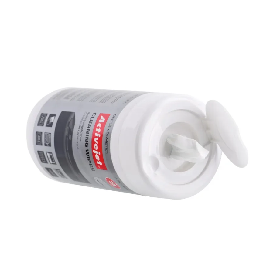 Activejet AOC-301 100 tk valged universaalsed puhastuslapid elektroonikaseadmete jaoks karbis – 3