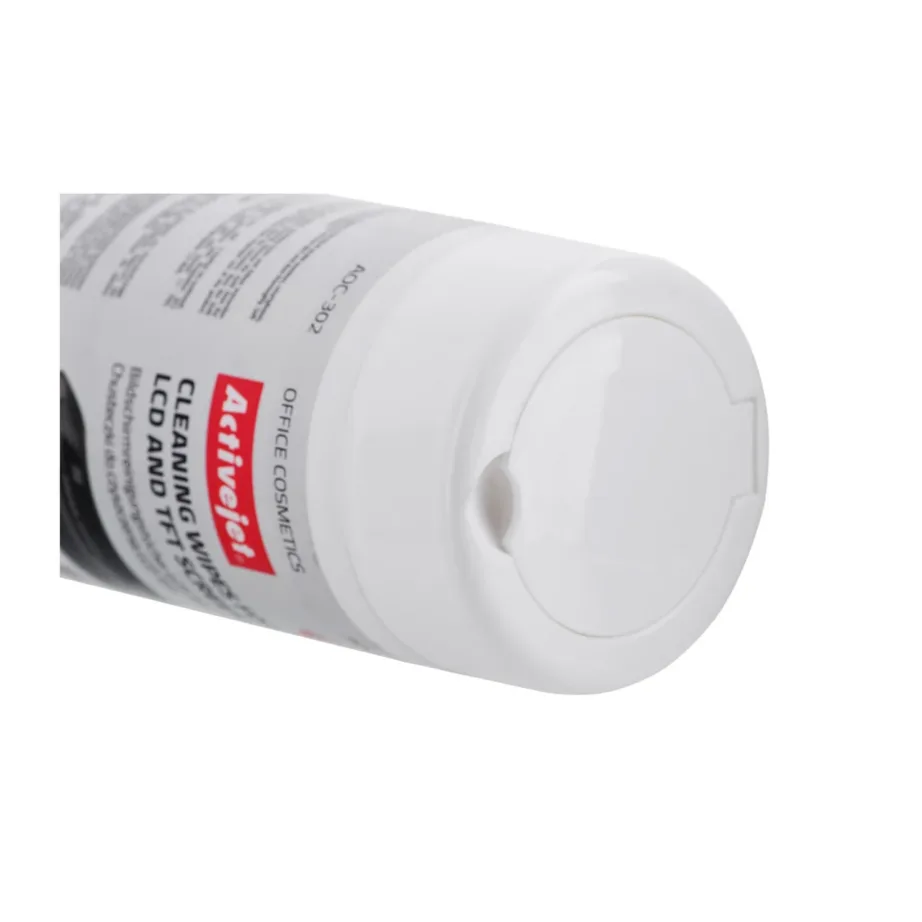 Activejet AOC-302 100 tk valged ekraanipuhastuslapid LCD/LED/Plasma jaoks torupakendis – 3