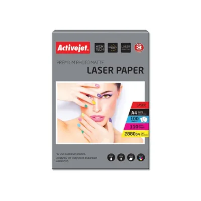 Activejet AP4-110M100L 100 lehte A4 110g/m² matt valge fotopaber laserprinterile
