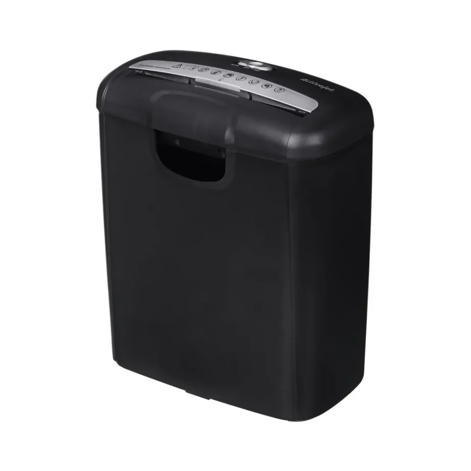 Activejet ASH-0601S 10L P-1 ribalõikusega paberi- ja kaardipurustaja, must, 6 lehte – 3