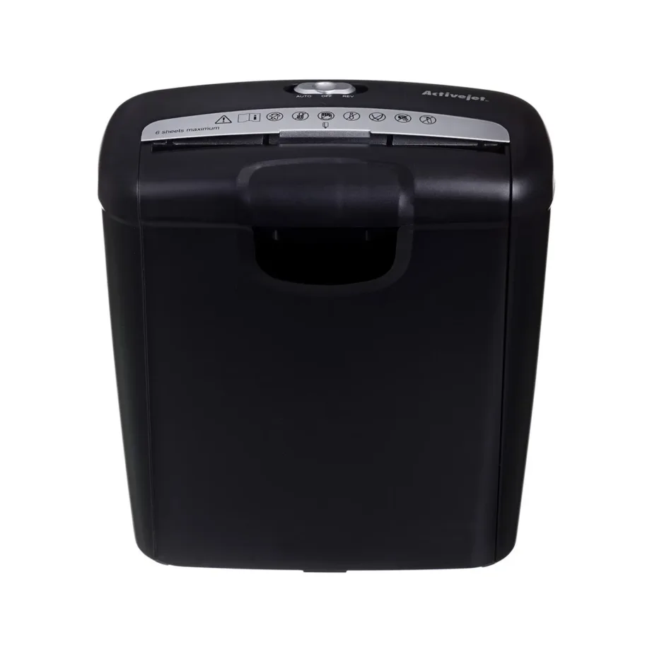 Activejet ASH-0601S 10L P-1 ribalõikusega paberi- ja kaardipurustaja, must, 6 lehte – 29