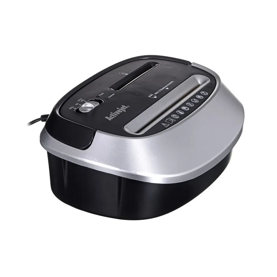 Activejet ASH-1201D 25L hõbe-must paberihunt 12 lehele, P-3, 5×38 mm lõige, A4/CD/krediitkaartidele – 16