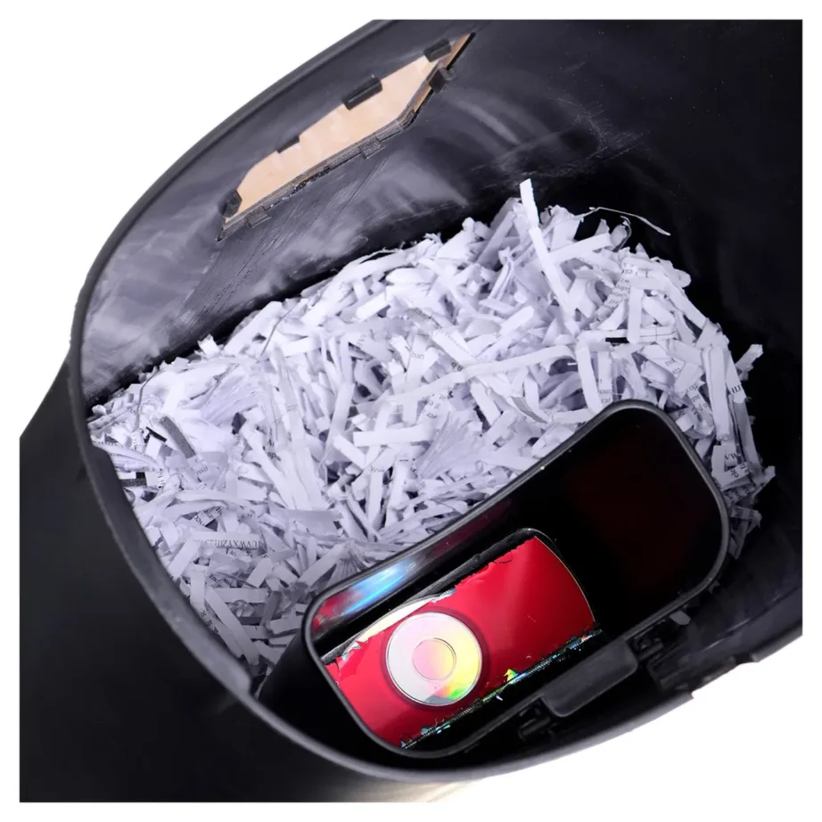 Activejet ASH-1201D 25L hõbe-must paberihunt 12 lehele, P-3, 5×38 mm lõige, A4/CD/krediitkaartidele – 5