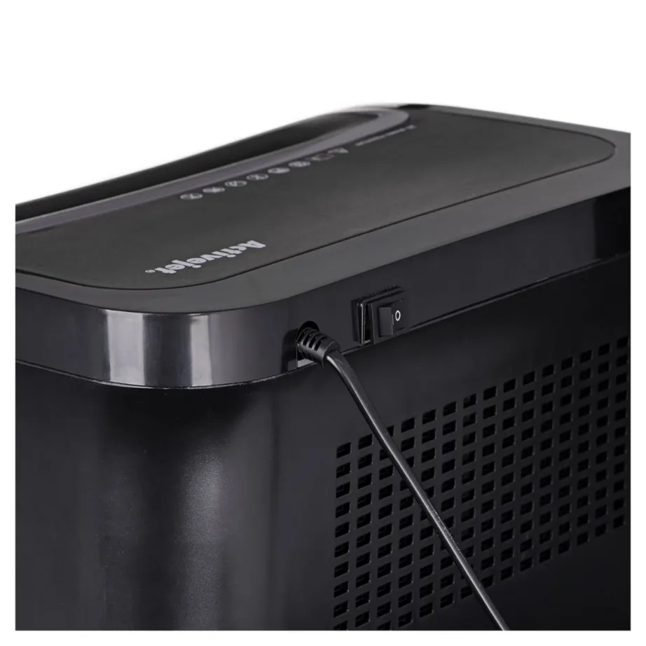 Activejet ASH-2502C P-4 28 l must/hõbe ristlõikeline paberihunt, 25 lehte, CD/krediitkaartide hävitus, 4×40 mm lõige – 14