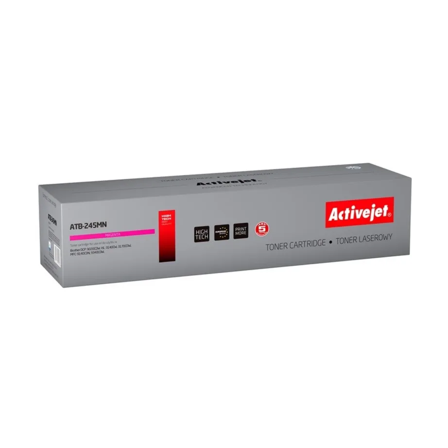 Activejet ATB-245MN magenta 2200 lk ühilduv tooner Brother TN-245M jaoks (ühepakis), sobib DCP, HL, MFC seeria printeritele