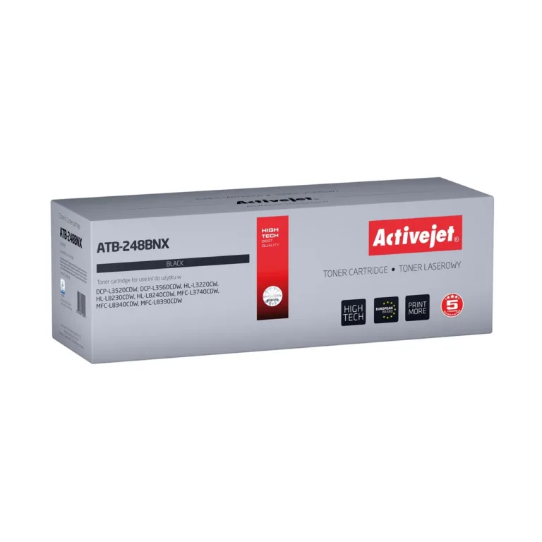 Activejet ATB-248BNX must lasertooner Brother TN248XLBK asenduseks, 3000 lehte, ühilduv DCP L3520CDW/L3560CDW, HL L3220CW/L8230CDW/L8240CDW, MFC L3740CDW/L8340CDW/L8390CDW