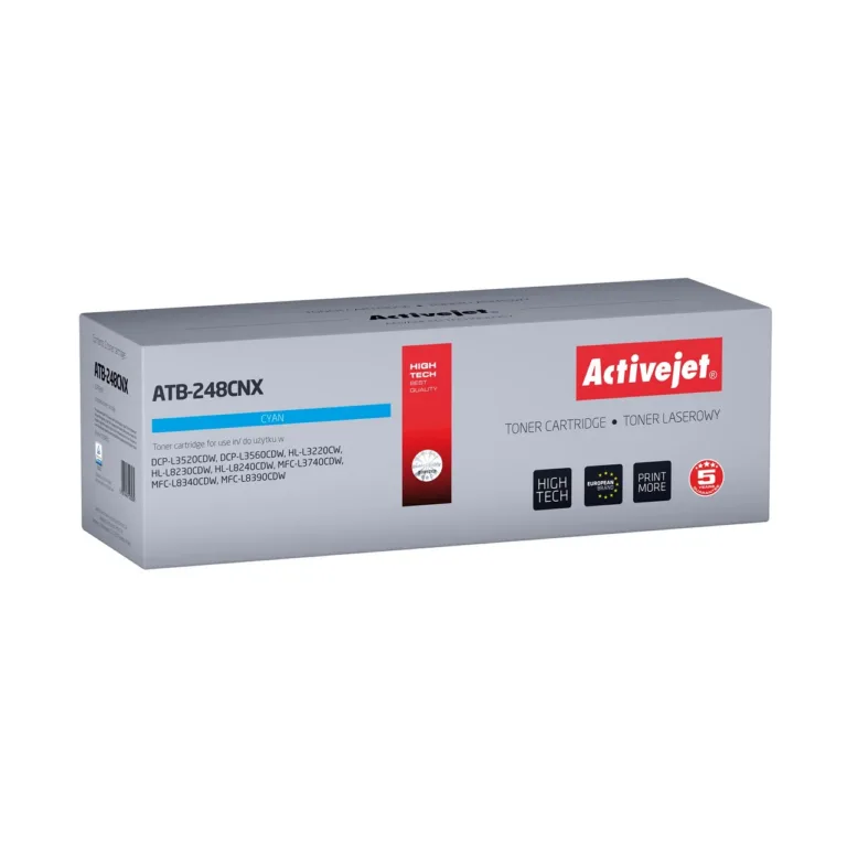 Activejet ATB-248CNX sinine (cyan) Supreme lasertooner, 2300 lehekülge, Brother TN248XLC asendus, ühilduv DCP-L3520CDW/L3560CDW, HL-L3220CW/L8230CDW/L8240CDW, MFC-L3740CDW/L8340CDW/L8390CDW printeritega