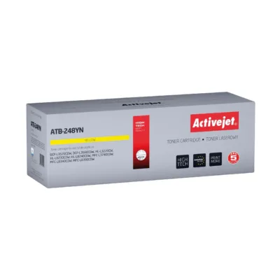 Activejet ATB-248YN kollane lasertooner Brother TN248Y asenduseks, 1000 lehte, ühilduv DCP L3520CDW/L3560CDW, HL L3220CW/L8230CDW/L8240CDW, MFC L3740CDW/L8340CDW/L8390CDW