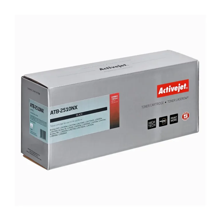Activejet ATB-2510NX must 3000 lk Supreme lasertooner, Brother TN2510XL asendus, ühilduv Brother printeritega, 1 tk