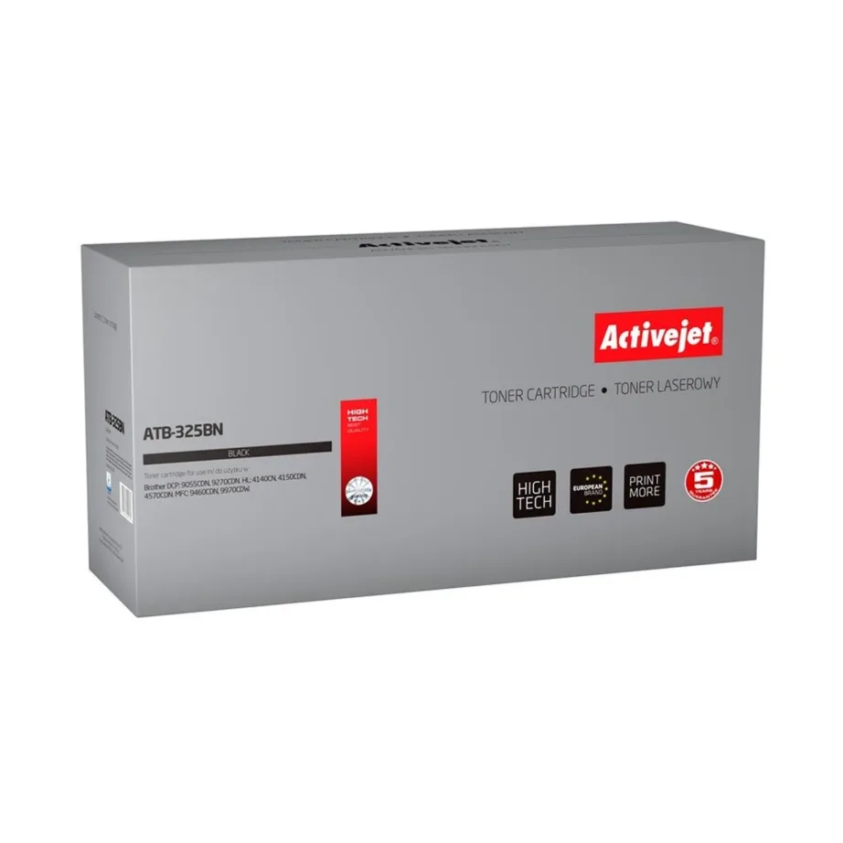 Activejet ATB-325BN must lasertooner Brother TN-325BK ühilduvusega, 4500 lk, ühele Brother DCP/HL/MFC printerile