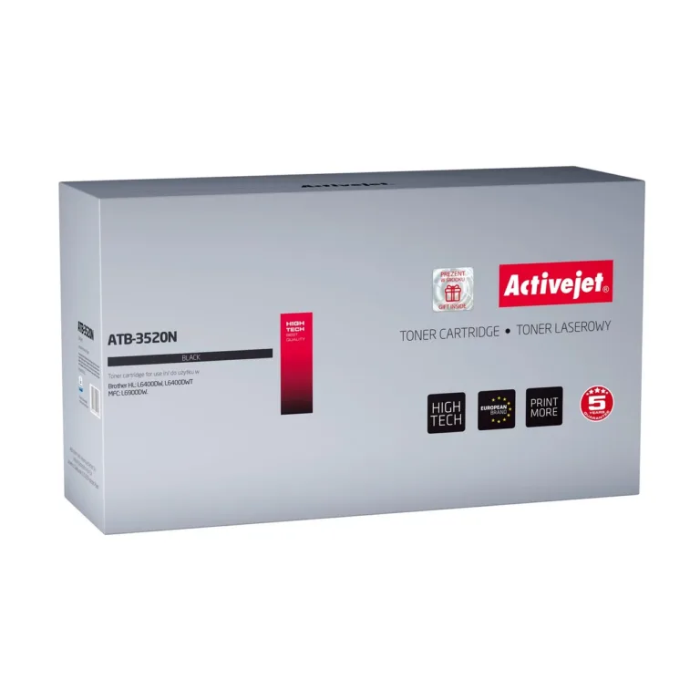 Activejet ATB-3520N must Brother TN-3520 ühilduv tooner, 20 000 lk, HL/DCP/MFC seeria printeritele