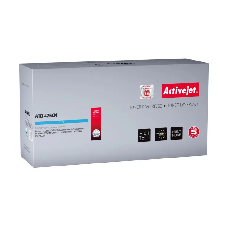 Activejet ATB-426CN 6500-leheküljeline tsüaansinine lasertooner Brother HL-L8360CDW/MFC-L8900CDW printerile (asendab TN-426C)