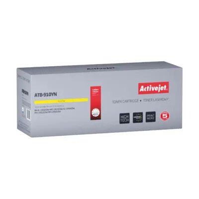 Activejet ATB-910YN kollane 9000-leheküljeline lasertooner – asendus Brother TN-910Y-le, sobib Brother HL-L9310CDW/MFC-L9570CDW printeritele