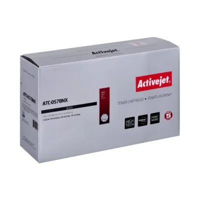 Activejet ATC-057BNX CHIP suure tootlikkusega must lasertooner (Canon CRG-057HBK/057H asendaja, 10 000 lk, ühilduv Canon i-SENSYS ja imageCLASS printeritega)