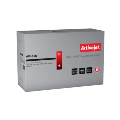 Activejet ATH-10N must toonerkassett (HP Q2610A asendus), 6000 lk, sisseehitatud trummiga, ühilduv HP LaserJet 2300 seeriaga