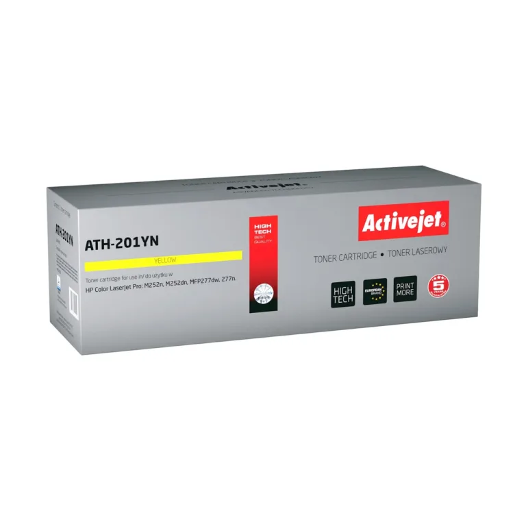 Activejet ATH-201YN kollane 1400-leheline toonerkassett, HP 201A CF402A asendus HP/Canon laserprinteritele