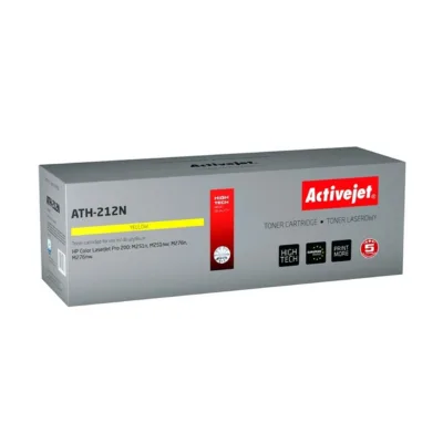 Activejet ATH-212N Supreme kollane 1800-leheküljeline lasertooner HP 131A (CF212A) ja Canon CRG-731Y asendusena HP ja Canon värviprinteritele