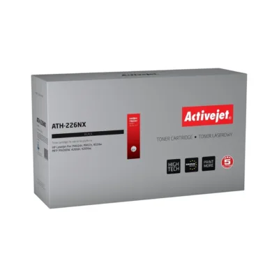 Activejet ATH-226NX must XL tooner HP 26X (CF226X) asenduskassett, 9000 lehte, HP LaserJet 402/426 seeria printeritele