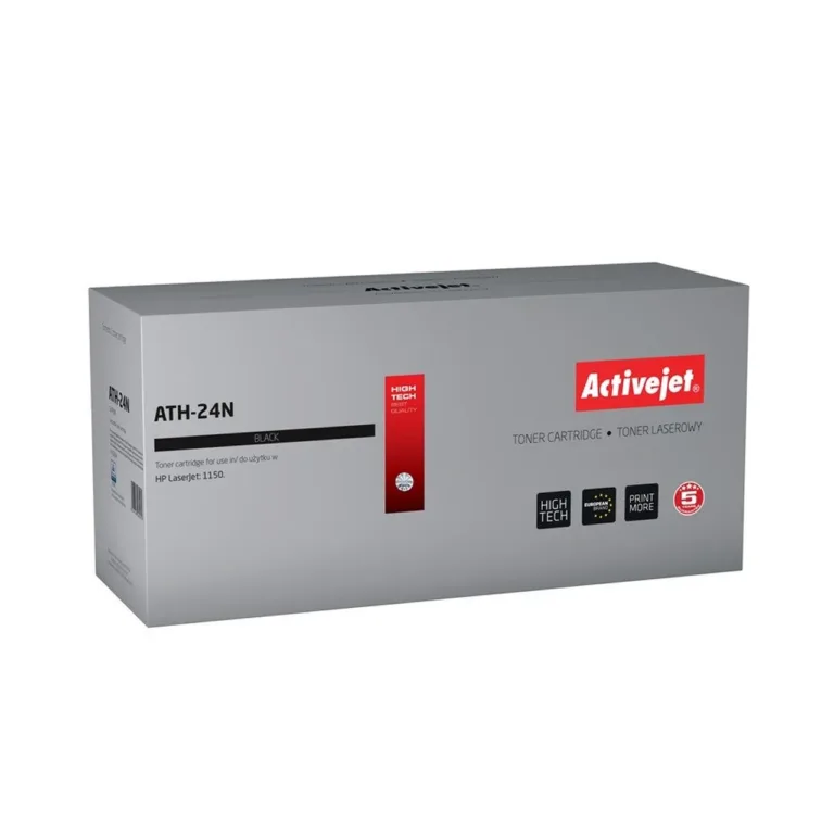 Activejet ATH-24N must 3000 lk lasertoonerkassett HP LaserJet 1150 jaoks, asendab HP 24A (Q2624A)