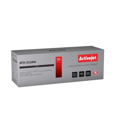 Activejet ATH-310AN must lasertooner 1200 lk HP 126A CE310A/Canon CRG-729B asendus HP/Canon printeritele
