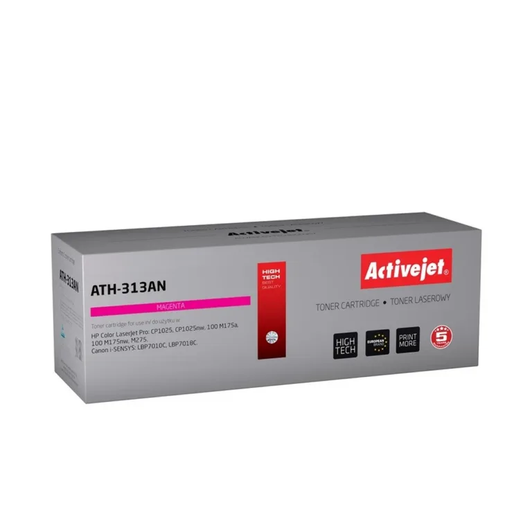 Activejet ATH-313AN magenta tooner HP 126A CE313A/Canon CRG-729M asenduseks, 1000 lehekülge, ühilduv HP CP1025, M175, Canon LBP7010C, 1 tk