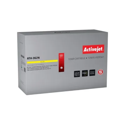 Activejet ATH-362N kollane tooner HP 508A CF362A jaoks, 5000 lehekülge, HP Color LaserJet Enterprise M553/M552 printeritele