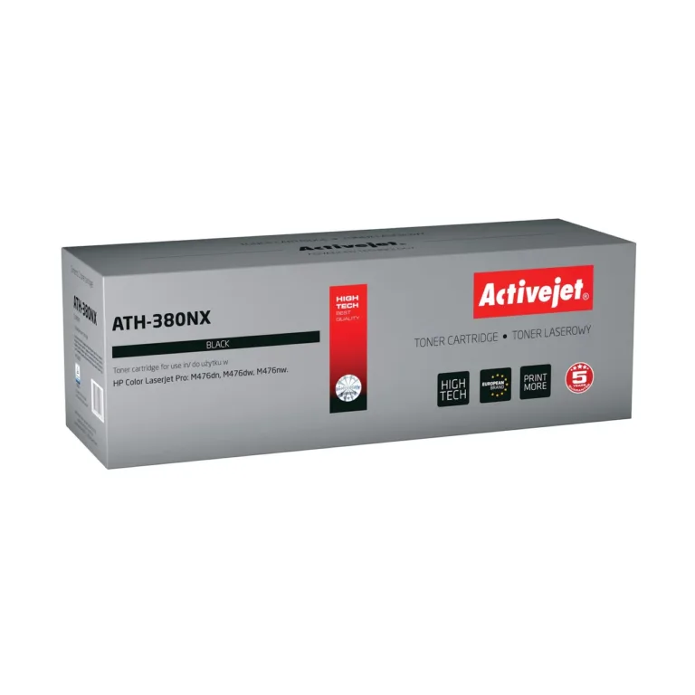 Activejet ATH-380NX must lasertooner HP 312X CF380X asenduseks, ühilduv HP Color LaserJet Pro M476dn/M476dw/M476nw printeritele, 4400 lehekülge