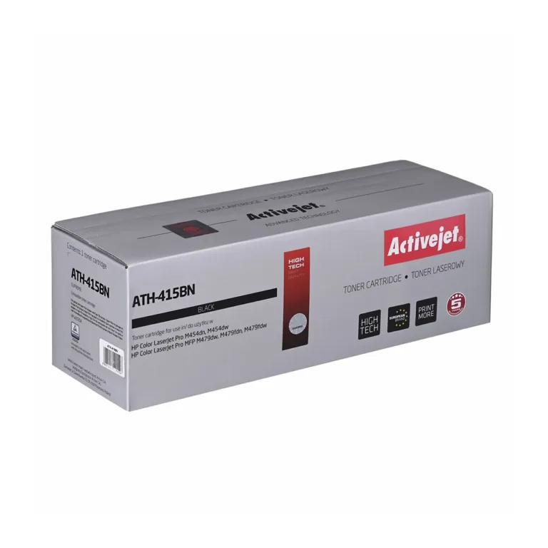Activejet ATH-415BN Supreme must tooner kiibiga (HP 415A W2030A asendus, 2400 lk, laser, HP Color LaserJet Pro M454/M479)