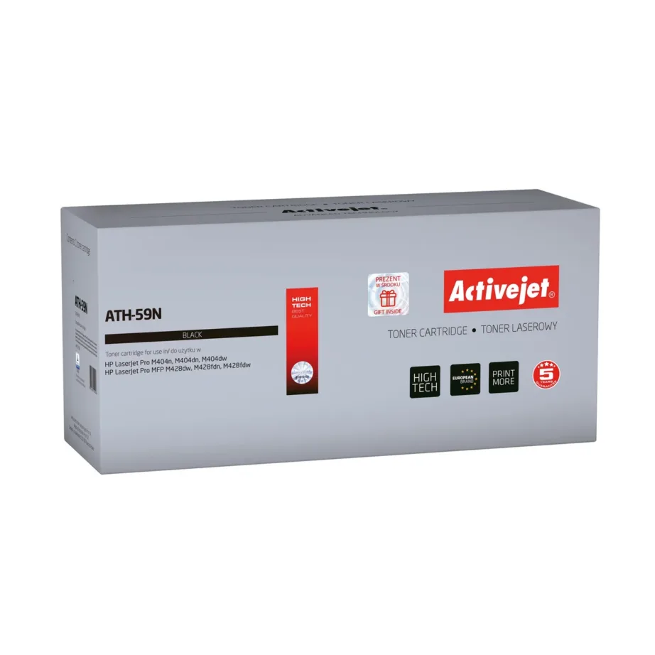 Activejet ATH-59N must kiibiga HP 59A tooner (asendus HP 59A CF259A, Supreme, 3000 lk, ühilduv HP LaserJetiga), 1 tk